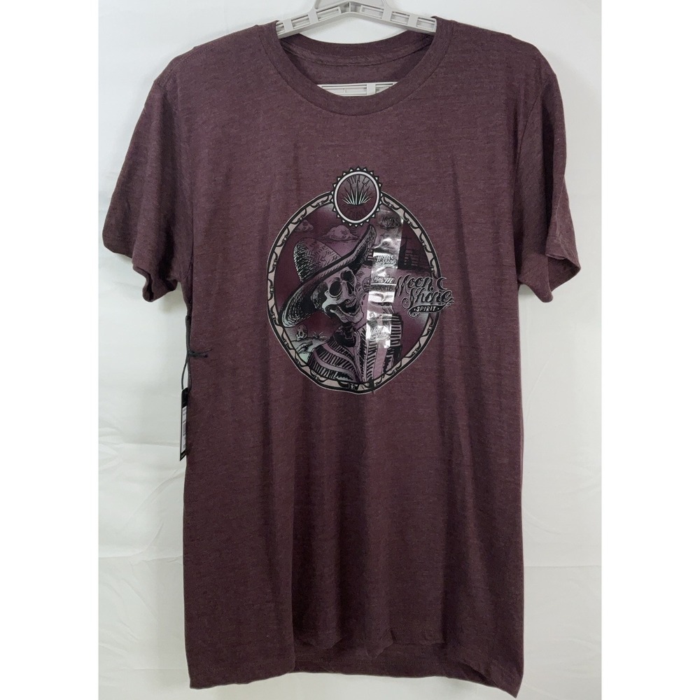 NWT Men's Brad Paisley Moon Shine Spirit Viva La Tequila T-shirt Burgundy Medium
